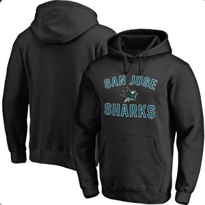⭐️SALE⭐️ NWT San Jose Sharks Victory Arch Team Fitted Pullover Hoodie